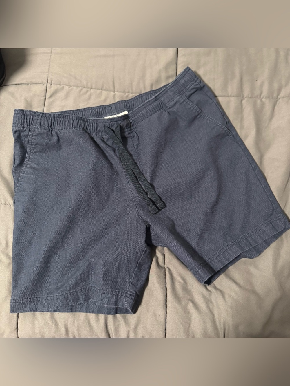Goodfellow & Co Navy Elastic Waist Cotton Drawstring Shorts